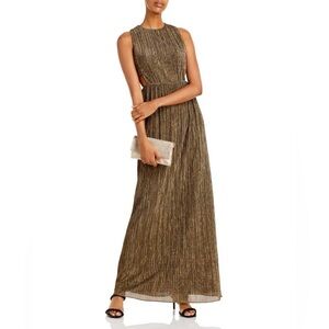BCBGMaxAzria Black and Gold Maxi Dress